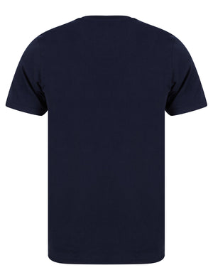 Sports Dept Applique Motif Cotton Jersey T-Shirt in Sky Captain Navy - Tokyo Laundry