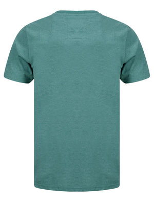 OG Tokyo Motif Cotton T-Shirt in Spruce Green Marl - Tokyo Laundry