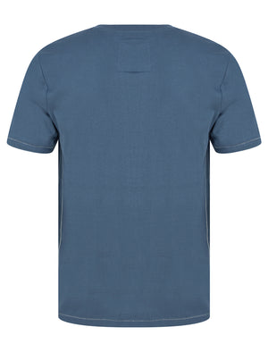 Larkers Motif Cotton Jersey T-Shirt in Vintage Indigo - Tokyo Laundry