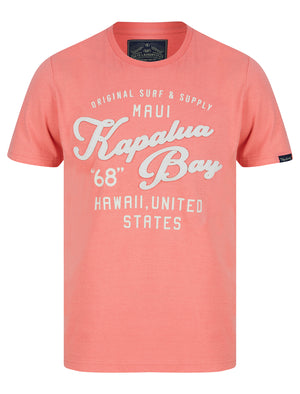 Kapaluas Applique Motif Cotton Jersey T-Shirt in Peach Blossom - Tokyo Laundry