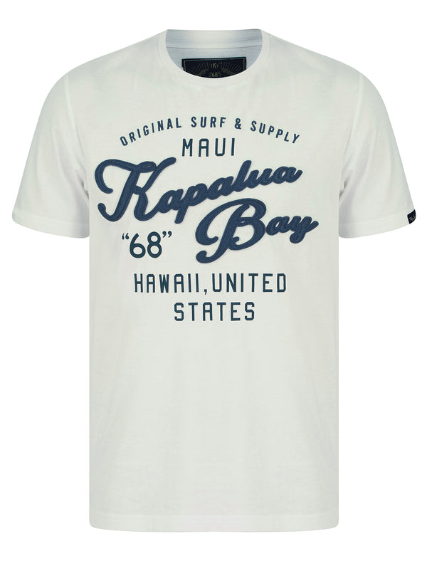 Kapaluas Applique Motif Cotton Jersey T-Shirt in Snow White - Tokyo Laundry