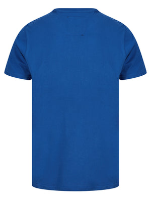 Optics Tee Motif Cotton Jersey T-Shirt in Sea Surf Blue - Tokyo Laundry