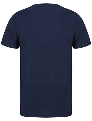 Dischord Motif Cotton Jersey T-Shirt in Sky Captain Navy - Tokyo Laundry