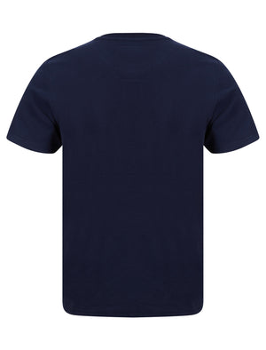 Bluesy Tee Motif Cotton Jersey T-Shirt in Sky Captain Navy - Tokyo Laundry