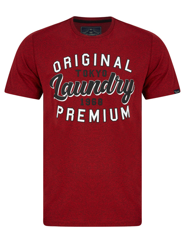 Masses Motif Cotton Jersey Grindle T-Shirt in Red - Tokyo Laundry