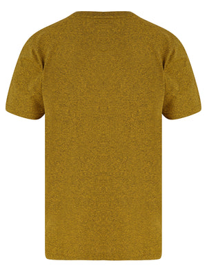 Masking Motif Cotton Jersey Grindle T-Shirt in Yellow - Tokyo Laundry