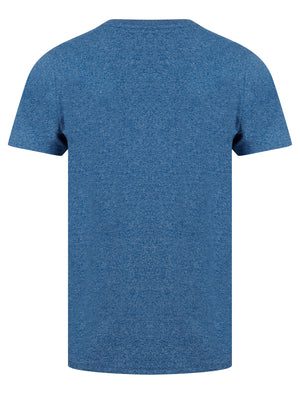 Underline Motif Cotton Jersey Grindle T-Shirt in Light Blue - Tokyo Laundry