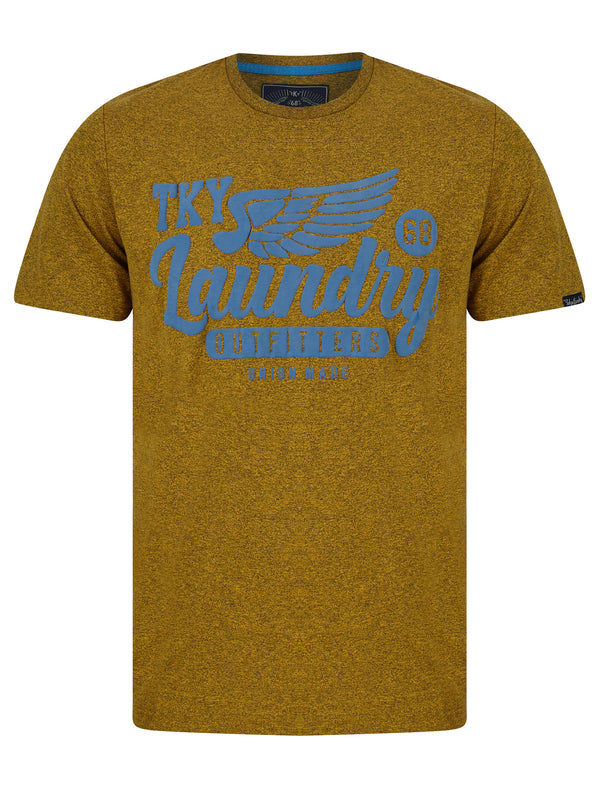 Fayle Motif Cotton Jersey Grindle T-Shirt in Yellow - Tokyo Laundry