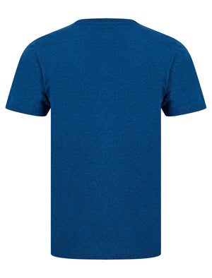 Raiser Motif Cotton Jersey Grindle T-Shirt in Blue - Tokyo Laundry