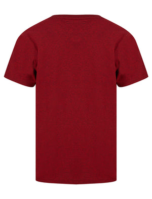 Raiser Motif Cotton Jersey Grindle T-Shirt in Red - Tokyo Laundry