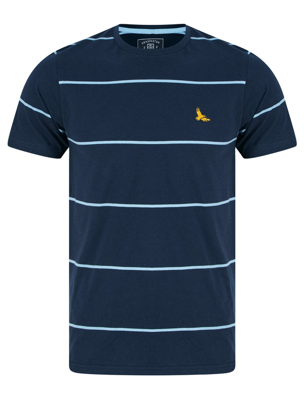 Stones Striped Cotton Jersey T-Shirt in Blue Bell - Kensington Eastside