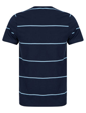 Stones Striped Cotton Jersey T-Shirt in Blue Bell - Kensington Eastside