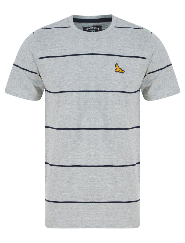 Stones Striped Cotton Jersey T-Shirt in Sky Captain Navy - Kensington Eastside