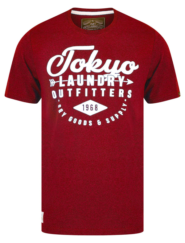 Robins 2 Motif Cotton Jersey T-Shirt in Red Grindle - Tokyo Laundry