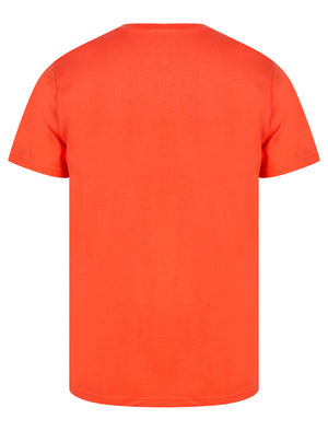 Seattle Speedsters Motif Cotton Jersey T-Shirt in Hot Coral - South Shore