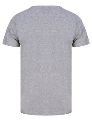 Manhattan NY Motif Cotton Jersey T-Shirt in Light Grey Marl - South Shore