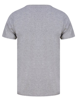 Manhattan NY Motif Cotton Jersey T-Shirt in Light Grey Marl - South Shore