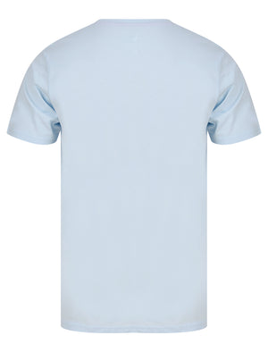 Montauk Motif Cotton Jersey T-Shirt in Ice Water - South Shore