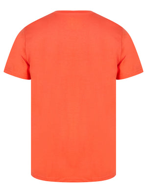 Drive Surf Motif Cotton Jersey T-Shirt in Hot Coral - South Shore