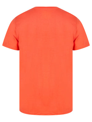 Drive Surf Motif Cotton Jersey T-Shirt in Hot Coral - South Shore