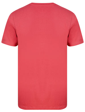 Cali Racers Motif Cotton Jersey T-Shirt in Garnet Rose - South Shore