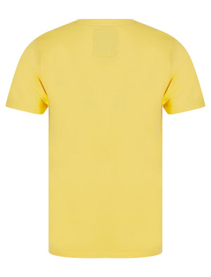 Squad Motif Cotton Jersey T-Shirt in Mimosa Yellow - Tokyo Laundry