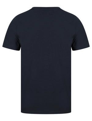 Empire Motif Cotton Jersey T-Shirt in Sky Captain Navy - Tokyo Laundry