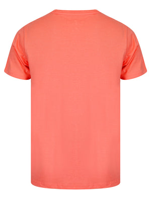 Cali Dreams Motif Cotton Jersey T-Shirt in Peach Blossom - South Shore