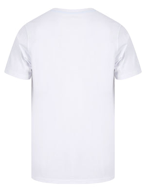 Surf & Ride Motif Cotton Jersey T-Shirt in Bright White - South Shore