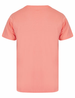 Surf & Ride Motif Cotton Jersey T-Shirt in Peach Blossom - South Shore