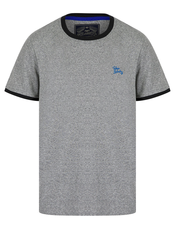 Trevor Grindle Ringer T-Shirt in Light Grey - Tokyo Laundry