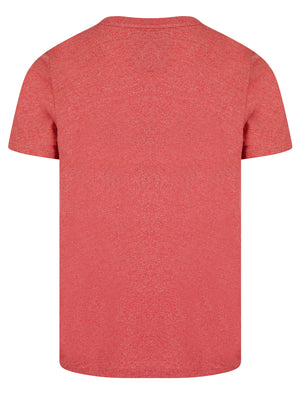 Enter Motif Cotton Jersey Grindle T-Shirt in Light Red - Tokyo Laundry