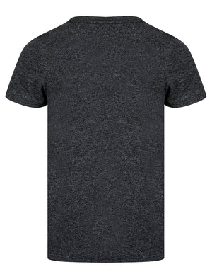 Rocket Motif Cotton Jersey Grindle T-Shirt in Dark Grey - Tokyo Laundry
