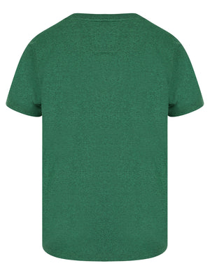 Boxed Motif Cotton Jersey Grindle T-Shirt in Dark Green - Tokyo Laundry