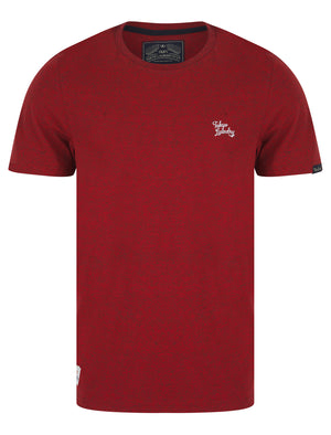 Leon Grindle Crew Neck T-Shirt in Red - Tokyo Laundry
