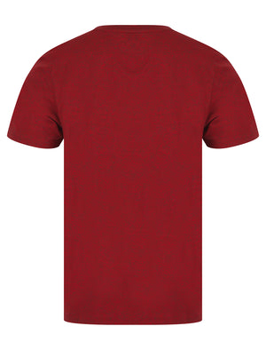 Leon Grindle Crew Neck T-Shirt in Red - Tokyo Laundry