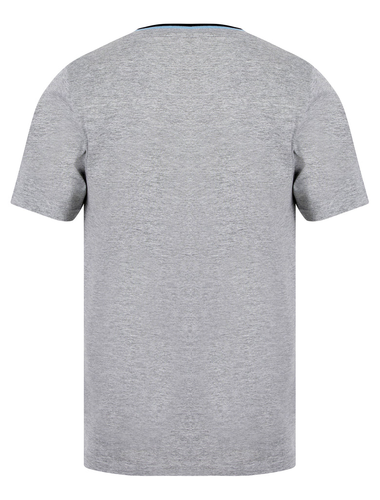 Westport Cotton Jersey Crew Neck Ringer T-Shirt in Light Grey Marl - K ...