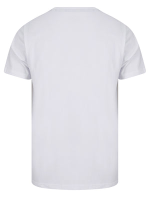 West Coast Vibes Motif Cotton Jersey T-Shirt in Bright White - South Shore