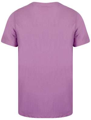 Texas Gasoline Motif Cotton Jersey T-Shirt in African Violet - South Shore