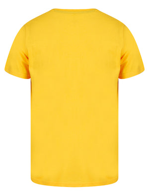 NYork Threads Motif Cotton Jersey T-Shirt in Golden Cream - South Shore