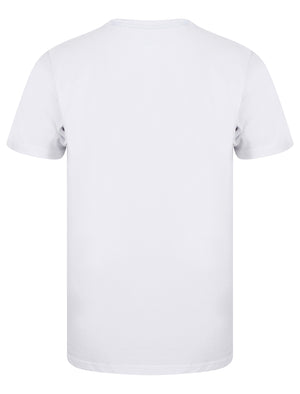Downtown Motif Cotton Jersey T-Shirt in Bright White - South Shore