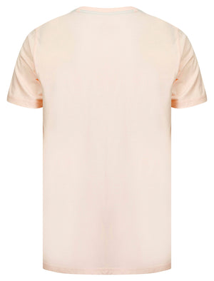 To The Waves Motif Cotton Jersey T-Shirt in Barely Pink - South Shore