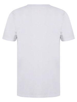 Surfers Point Motif Cotton Jersey T-Shirt in Bright White - South Shore