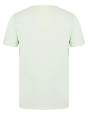 Surfers Point Motif Cotton Jersey T-Shirt in Hint Of Mint - South Shore