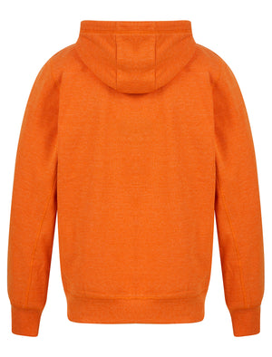 Edit Motif Brushback Fleece Pullover Hoodie in Orange Grindle - Tokyo Laundry
