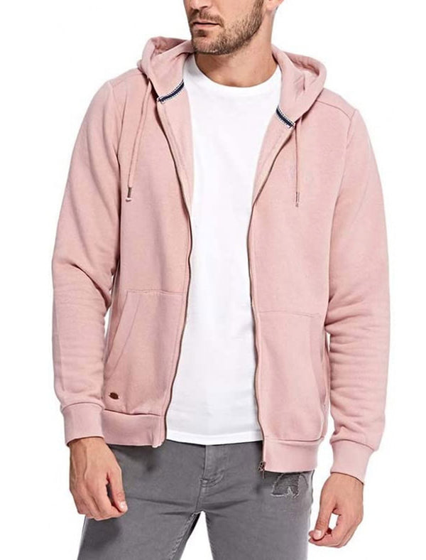 Lollard Zip Through Hoodie in Dusty Pink - Tokyo Laundry