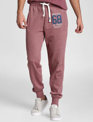 Southwood Brush Back Fleece Cuffed Joggers In Nocturne - Tokyo Laundry