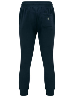 Frozen Brushback Fleece Cuffed Joggers in Sky Captain Navy - Tokyo Laundry