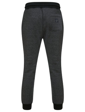 Bannering Brushback Fleece Cuffed Joggers in Dark Grey Grindle - Tokyo Laundry