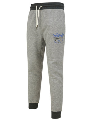Bannering Brushback Fleece Cuffed Joggers in Light Grey Grindle - Tokyo Laundry